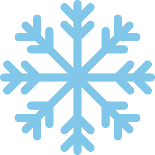 Icône flocon de neige — la climatisation réversible chauffe votre maison en hiver