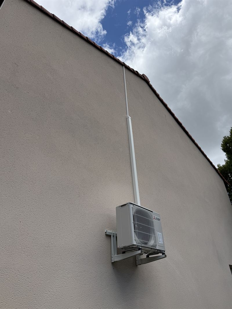 Installation de climatisation mono-split Mitsubishi Electric à Auzeville-Tolosane (31320) par Climatise31 — photo 2