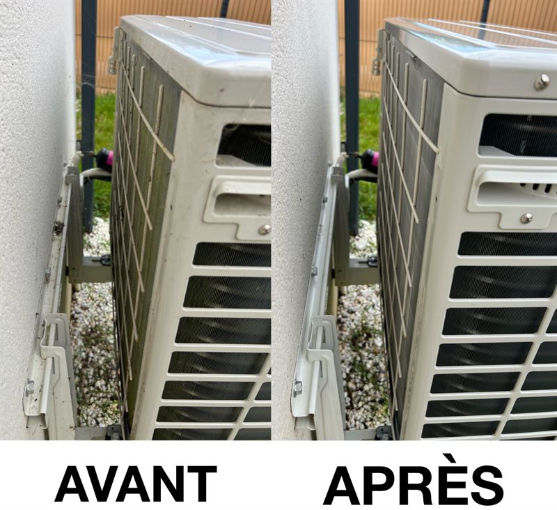 Entretien de climatisation à Péchabou (31320) par Climatise31 — avant / après, photo 6